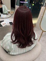 カミトトノウ&nbsp;【池田】ワインレッドカラー×韓国レイヤー×髪質改善