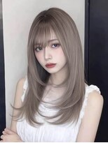 ロッソ 大橋店(Rosso) まろやかベージュの内巻きセミロング【大橋】