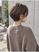 顔まわり軽やか似合わせショート/40代/藤沢