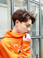 フィフス(fifth) ワイルドアップバング 無造作パーマ ソフトツーブロック【原宿】