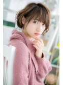 くせ毛風抜け感ヘア☆フェミニンボブレイヤーc1