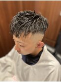 ダウンパーマ×フェード