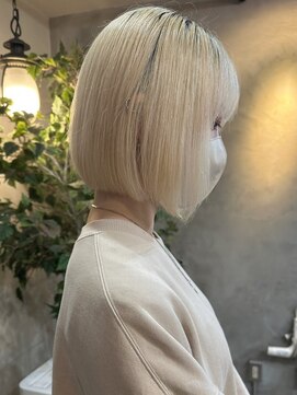トレヘアー(tRe hair) ハイトーン　ミニボブ