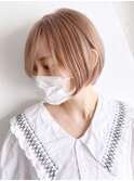 ライトアッシュ_チェリーブラウンフェミニンロング_ba339641