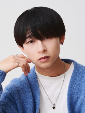 エルマーク(L-MARK) シースルーマッシュナチュラルマッシュメンズ韓国ツーブロック