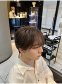 シースルーマッシュ ナチュラル韓国マッシュダウンパーマジミン