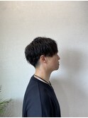 ツイストスパイラルパーマ+マッシュショート