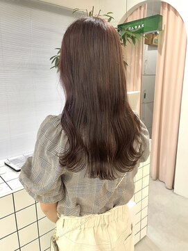 ヘアー アイス カンナ(HAIR ICI Canna) 【Mayuno】ブリーチなしカラー大人ピンクブラウンのモテカラー