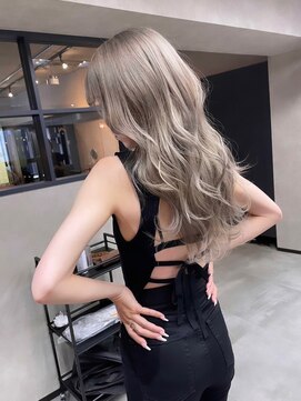 サニー 渋谷(SUNNY) バレイヤージュショコラアッシュハイライトグレージュカラー