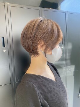 ハルキミナトジャパン センダイ(HARUKI MINATO japan SENDAI) 大人丸みショート×シアベージュ