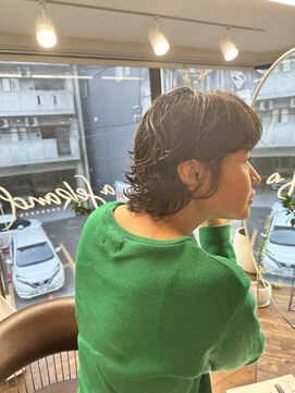 ア セカンド 清藤美容室第弐號(a sekand) マレット風ショートパーマスタイル