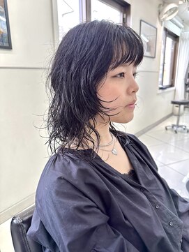 ヴェイン 渋谷(vain) ロングウルフパーマ/ボブパーマ/レイヤーボブ/顔まわりレイヤー