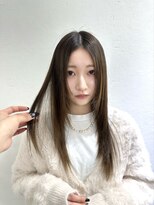 ヴィオットバイサロン(Viot by Salon) 韓国美髪エアリーロング縮毛矯正ピンクブラウン切りっぱなしボブ