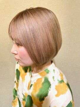 スーパーカット 元町店(SUPER CUT) 質感再整カラー ミルクティーベージュ ブリーチカラー 透明感