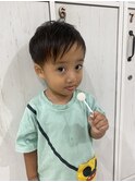 男の子カットアシメショート刈り上げ短髪