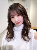 美髪顔周りレイヤーロング_ba440832