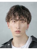渋谷メンズマッシュウルフカットシャドウパーマ緩め波巻きパーマ