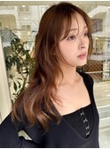ハイライトバレイヤージュダブルカラーケアブリーチ20代30代
