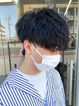 エルマーク 渋谷(L-MARK) メンズパーマ/ツイストスパイラル/サーフカール/men's/眉毛