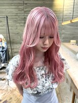 ヲタク(wotaku.) ピンクラベンダーペールピンク暖色カラーハイトーンブリーチ韓国