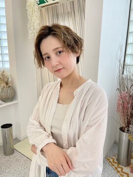 ユラギフロムユイマァル 水島店(YURAGI from YUIMARL) 30代40代50代ショートウェーブニュアンスパーマ岡山ミセス