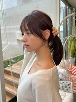 ディフィーノ 青山(DIFINO) 【DIFINO 青山】結んで可愛いレイヤーカット/ブラウングレージュ