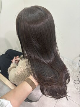 オリーブグレージュ/レイヤーカット/髪質改善トリートメント