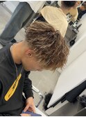 men's/ツイストスパイラル/ハイライトカラー/波巻きスパイラル