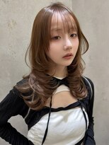 ロンドイディールバンダイ 新潟万代(Lond ideal)&nbsp;ハッシュカット×ブラウンベージュ