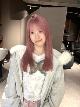 ジーナ 渋谷神南(Zina) ［amika指名］ハイトーンピンク/ピンクカラー/ブリーチカラー