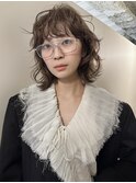 ミディアムレイヤーカット/ウルフレイヤーカット/顔まわりカット