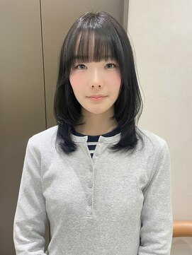 ソー 銀座(SAUT) ミディアムレイヤー/くびれミディアム/ダークグレージュ