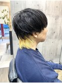 襟足ポイントカラー