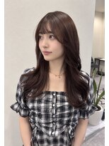 リオリス ヘア サロン(Rioris hair salon) 韓国風ロング/顔まわりレイヤー/チョコレートブラウン