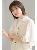 【joemi 新宿】耳かけもかわいい大人切りっぱなしボブ 近江