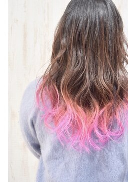 ホワイト 梅田(white) ＊裾カラー＊アイスピンク