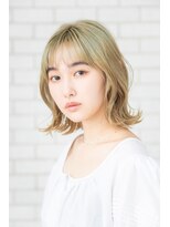 クロエ 恵比寿(Cloe)&nbsp;くびれミディ/ハイライト/ミルクティーベージュ/前髪