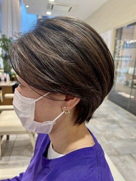 ヒアカアヴェダ 天神VIORO (Heaka AVEDA) ショートボブ【30代/40代/髪質改善/ハイライト】H