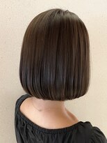 オアシスアヴェダ(OASIS AVEDA)&nbsp;綺麗に切ったボブとほうじ茶ラテカラー