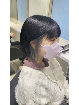 アソビセカンド 原宿(ASOBI 2nd) イヤリングカラー ペールブルー