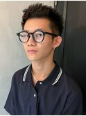 スパイキーボウズ_ハイライト波巻き束感ショート_ba409701