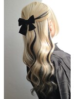 アーチフォーヘア 心斎橋店(a-rch for hair) 〇ハーフアップ〇黒メッシュ〇