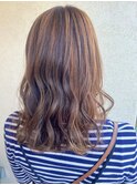 【CASA.maika】ハイライト×ミルクティーベージュ