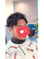 アミーコ(Amico)&nbsp;メンズショートアップバング刈り上げツーブロックビジネスヘア