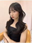 アッシュ/グレージュ/韓国ヘア/渋谷/レイヤー/顔まわり