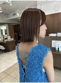 結べる切りっぱなしボブ