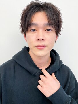 ファイン 三笠店(Fine) 大人男性メンズカットセンターパートナチュラル