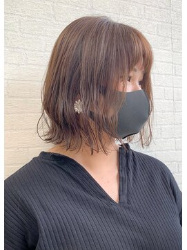 ソソ(soso) 【soso 伊勢田】切りっぱなし×ブラウン【横浜/ブリーチ】