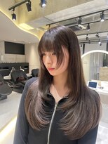 ロンドウル 熊本(Lond ulu) 【上品×色気】韓国レイヤー×透けるチョコレートブラウン