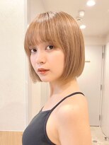 サンド ミュウ 横浜店(sand mieu) ボブディオリーブベージュ髪質改善縮毛矯正フェイスレイヤー